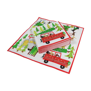 Doggy Tree Adventure Napkin Cocktail