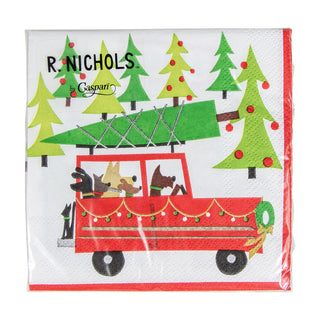Doggy Tree Adventure Napkin Cocktail