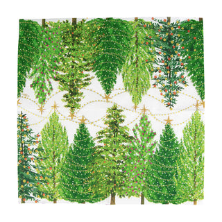 Christmas Trees With Lights Napkin Luncheon