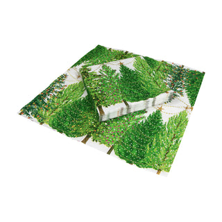 Christmas Trees With Lights Napkin Luncheon
