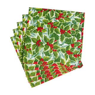 Holly And Mistletoe Napkin Luncheon