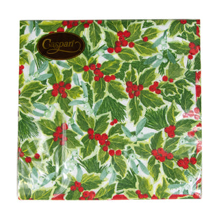 Holly And Mistletoe Napkin Luncheon