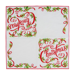 Merry Christmas To You Napkin Cocktail