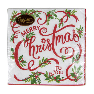 Merry Christmas To You Napkin Cocktail