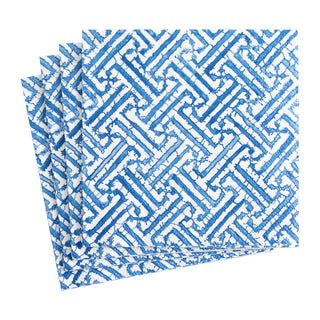 Fretwork Blue Napkin Luncheon