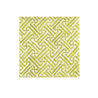 Fretwork Moss Green Napkin Cocktail