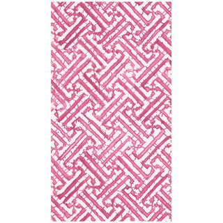 Fretwork Fuchsia Guest Towel - package of 15