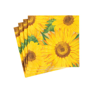 Sunflowers Napkin Cocktail