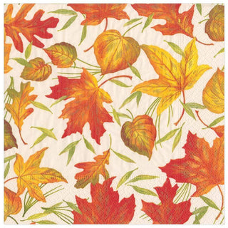 Woodland Leaves Ivory Napkin Dinner
