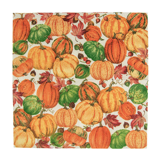 Pumpkin Field White Napkin Cocktail