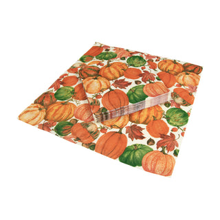 Pumpkin Field White Napkin Luncheon
