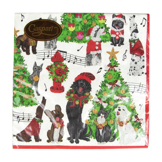 Caroling Pets Napkin Luncheon