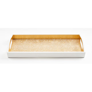 Pebble Gold Lacquer Bar Tray-20X8