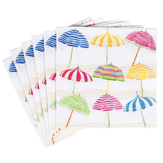 Beach Umbrellas Napkin Cocktail