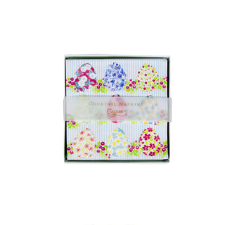 Floral Easter Eggs  Napkin Box Cocktail - 40 per box