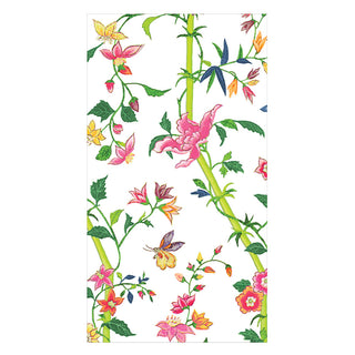 Sprigged Silk White Guest Towel - 15 In