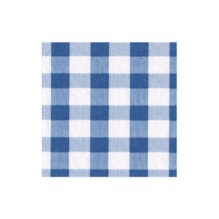 Gingham Blue Napkin Cocktail