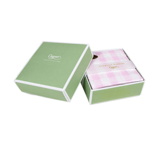 Gingham Pink  Napkin Box Cocktail - 40 per box