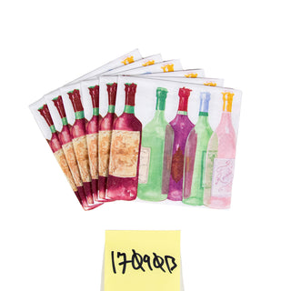 Wine Bottles  Napkin Box Cocktail - 40 per box