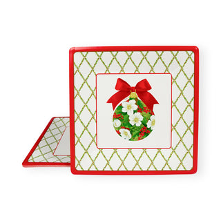 Ornament And Trellis  Sq Dinner Plates Square
