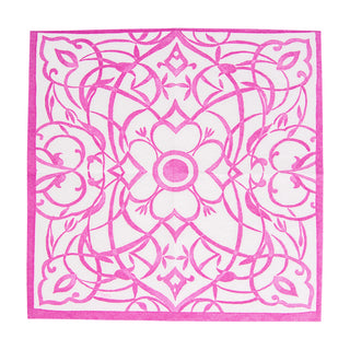 Algarve Fuchsia-Paper Linen Napkin Airlaid Cocktail-15 In