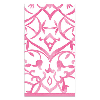 Algarve Fuchsia-Paper Linen Guest Towels Airlaid - 12 In