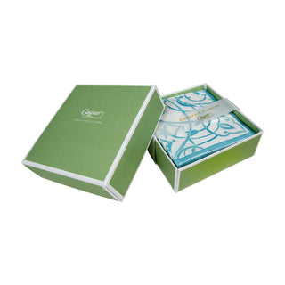 Algarve Aqua-Paper Linen Napkin Box Cocktail-Airlaid