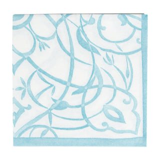 Algarve Aqua-Paper Linen Napkin Airlaid Cocktail-15 In