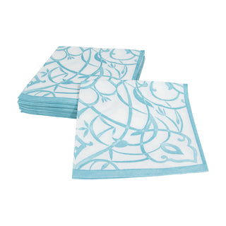 Algarve Aqua-Paper Linen Napkin Airlaid Cocktail-15 In