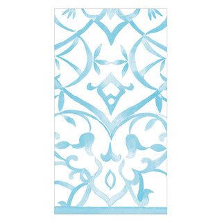 Algarve Aqua-Paper Linen Guest Towels Airlaid - 12 In