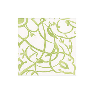 Algarve Moss Paper Linen Boxed Cocktail Napkins - 15 Per Package