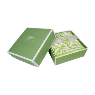 Algarve Moss-Paper Linen Napkin Box Cocktail-Airlaid