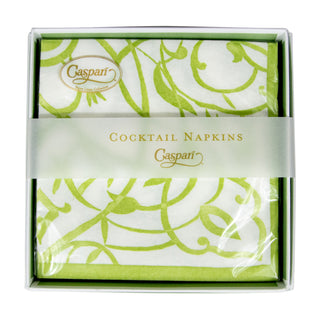 Algarve Moss-Paper Linen Napkin Box Cocktail-Airlaid