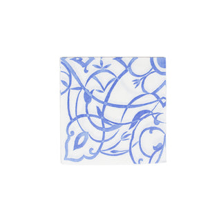 Algarve Ceramic Blue-Paper Linen Napkin Airlaid Luncheon-15 In