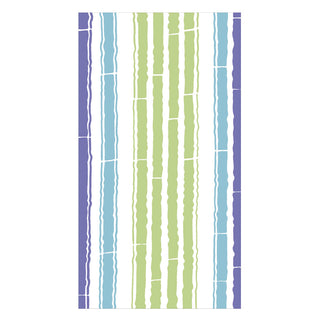 Bamboo Stripe Blue/Green Guest Towel