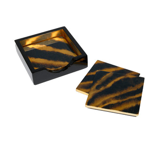 Go Wild Lacquer Coasters Set Of 4