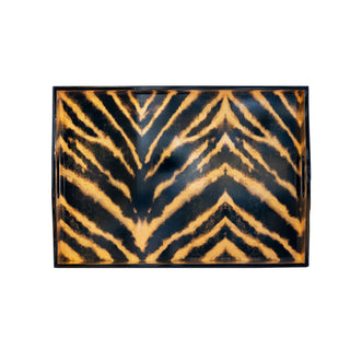 Go Wild Lacquer Large Rectangle Tray-21X15