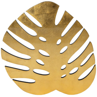 Monstera Leaf Gold Ttop Placemat Lacquer Die-Cut