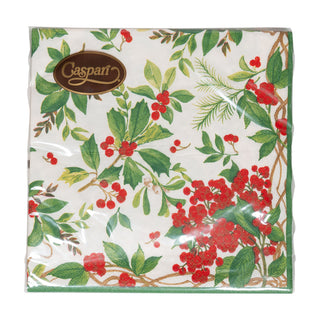 Holly Chintz White Napkin Luncheon