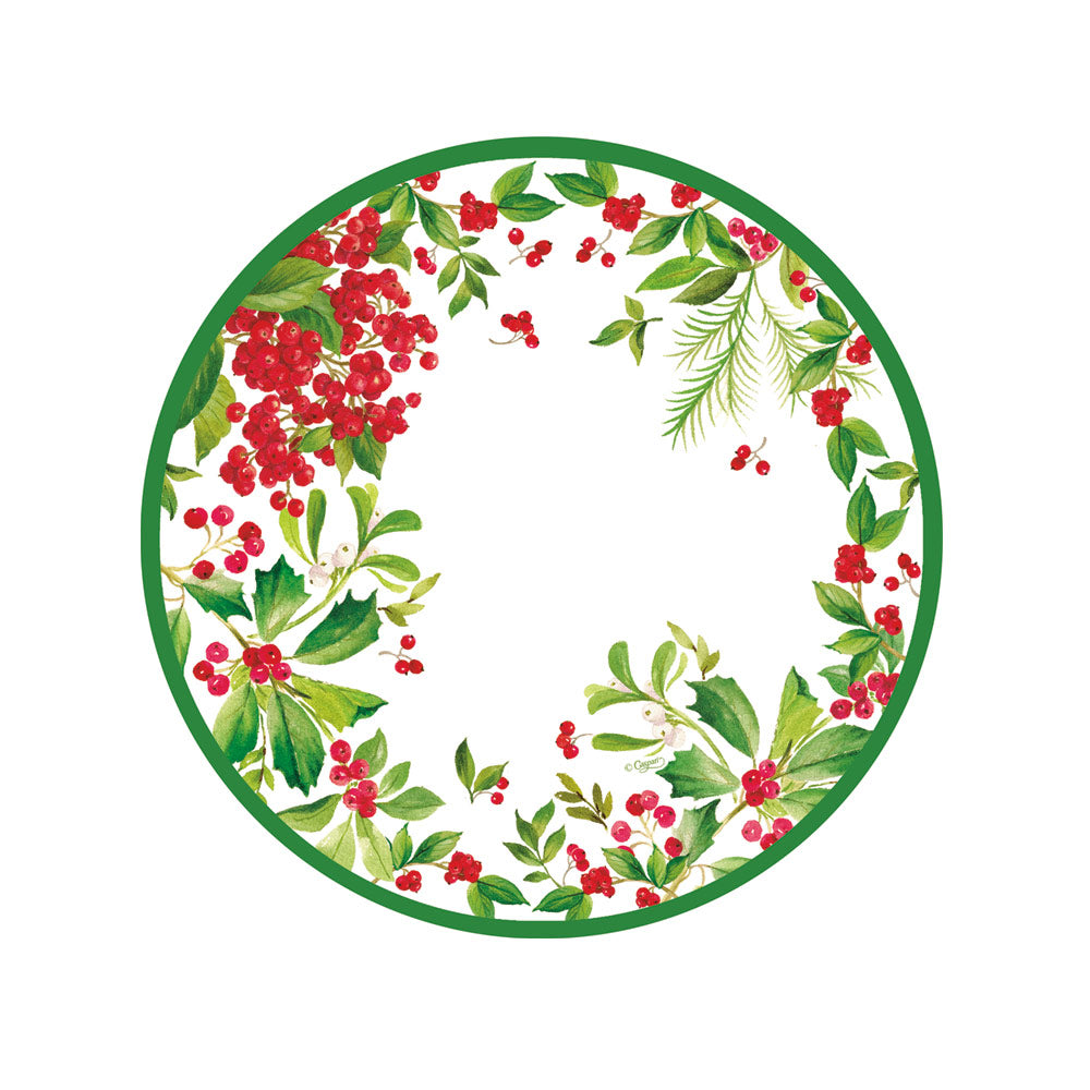 Holly Chintz White Salad & Dessert Plates - 8 Per Package