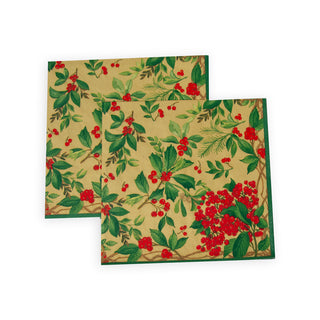 Holly Chintz Gold Napkin Dinner
