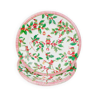Jingle Elves Salad/Dessert Plates