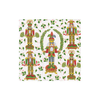 Nutcracker Christmas Cocktail Napkins - 20 Per Package