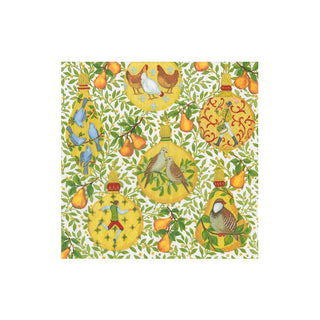 In A Pear Tree Cocktail Napkins - 20 Per Package