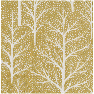 Winter Trees Gold & White Napkin Dinner - 20 Per Package