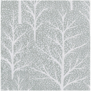 Winter Trees Silver/White Napkin Dinner