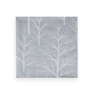 Winter Trees Silver/White Napkin Dinner