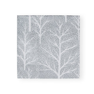 Winter Trees Silver/White Napkin Luncheon