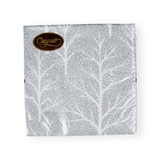 Winter Trees Silver/White Napkin Luncheon