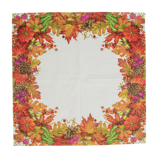 Harvest Garland White Napkin Cocktail